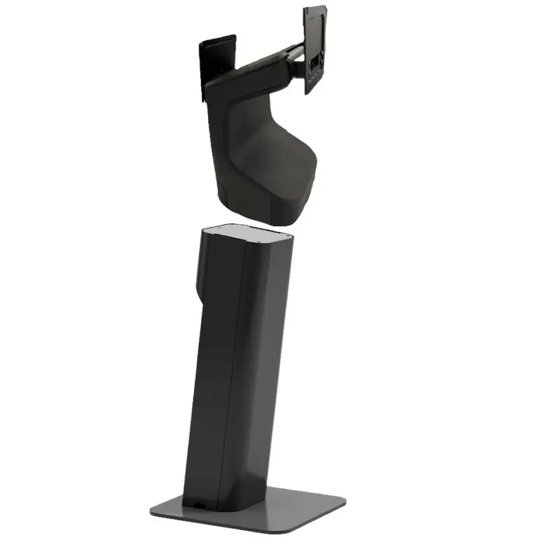 support base fixation piédestal au sol kiosque zebra KC50 écran TD50