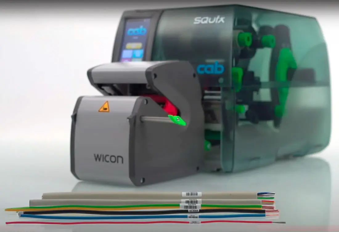 WICON CAB étiquette auto protégée tubes câbles tuyaux torons fils tiges 