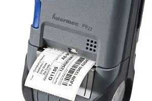 Imprimante Honeywell pb 22ouverte
