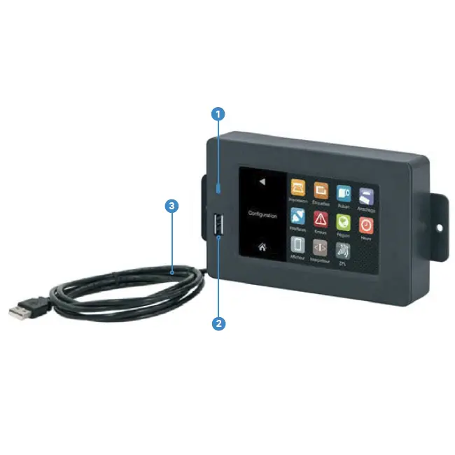 afficheur tactile cab squix eos hermes q