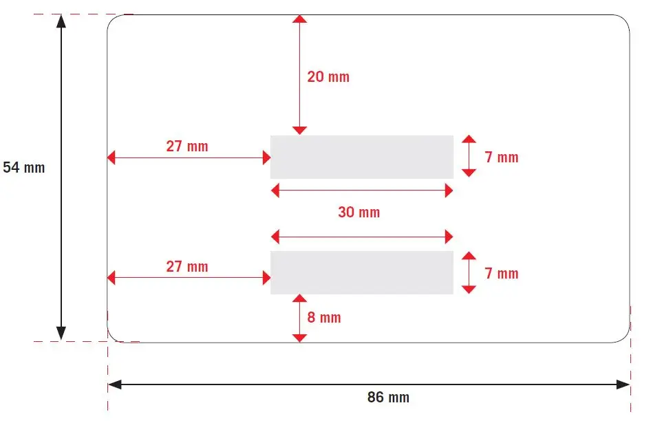 Aper&ccedil;u 2 CARTES PVC AVEC PAV&Eacute; &Eacute;CRITURE SIGNATURE