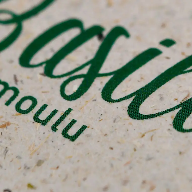 etiquette ecologique grass couleur collante