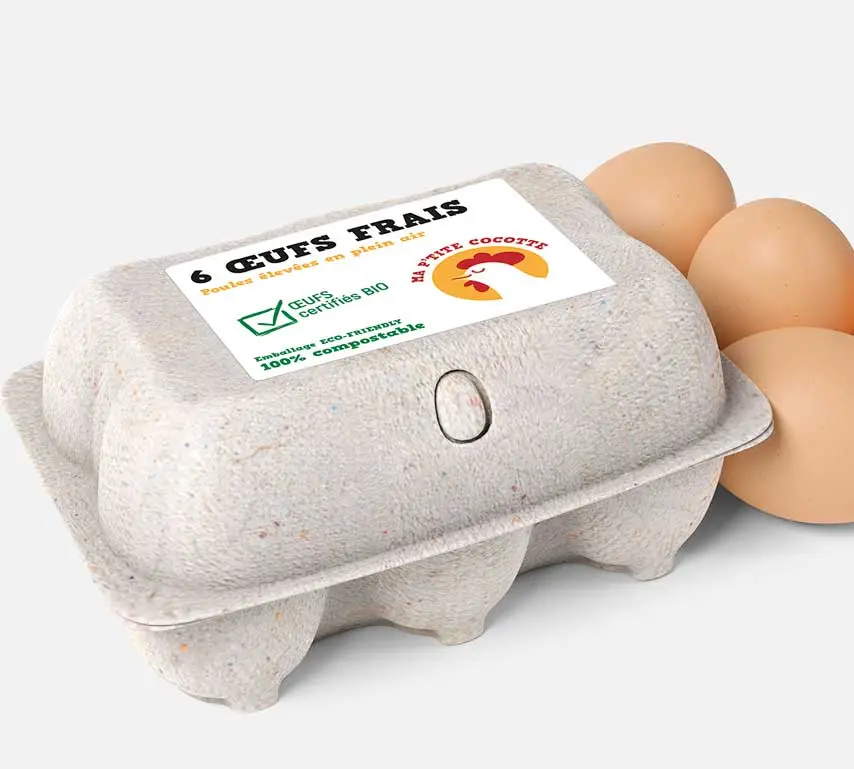 etiquettes autocollantes papier couche biod&eacute;gradable et compostable