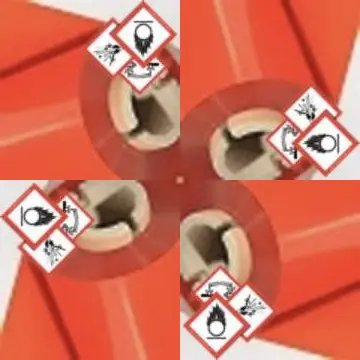 ruban film rouge pictogramme sgh ghs clp