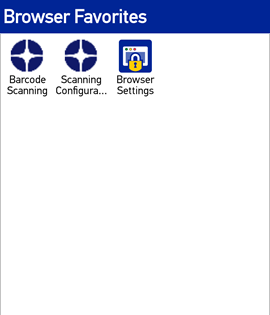 Navigation sécurisée sur terminaux Datalogic