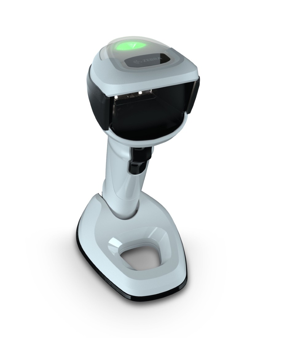 DS9908-HD lisant un DataMatrix sur tube de prélèvement.