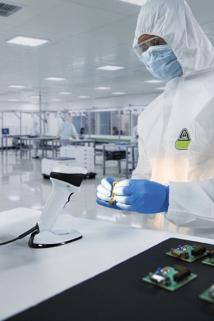 Scanner DS9908-HD en pharmacie hospitalière.