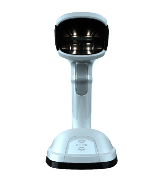 Scanner laboratoire Zebra DS9908-HD en mode présentation.