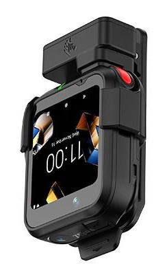 Terminal Zebra WS301 fixé sur une ceinture de travail avec son clip robuste professionnel