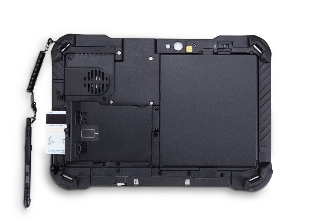 Tablette Panasonic G2 sur chantier industriel et environnement logistique.