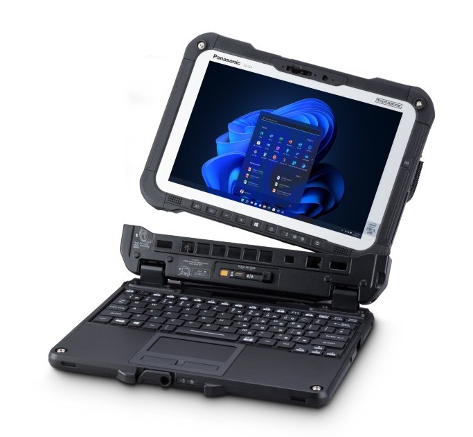 Tablette durcie Panasonic utilisée dans un véhicule d’intervention.