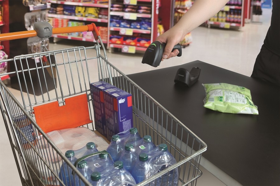 Scanner Datalogic série Gryphon 4200 pour environnement industriel.