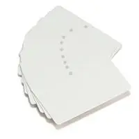 Cartes plastique PVC pour badges perfor&eacute;es
