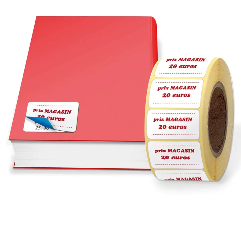 Etiquettes rectificatives de masquage prix code barre opaque occultant
