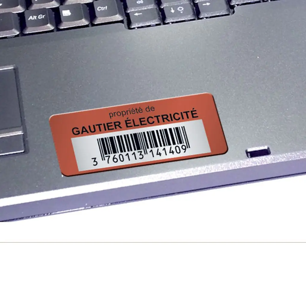 etiquette propriete s&eacute;curit&eacute; couleur