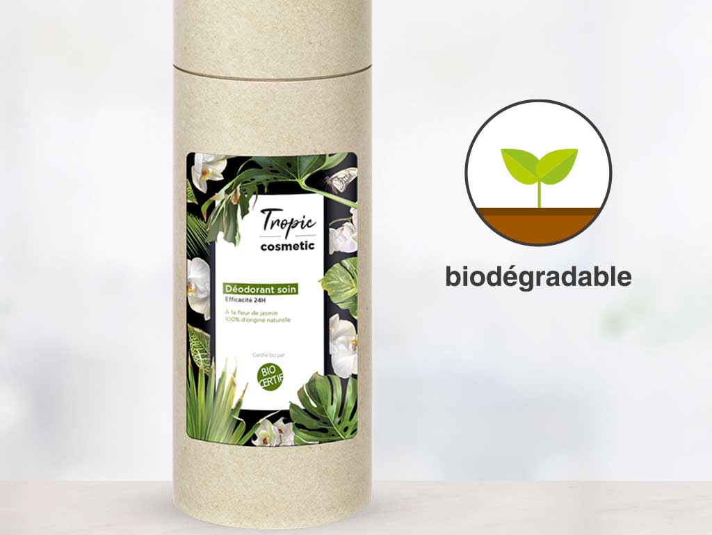 etiquette film bioplastique biodegradable plastique collante adhésive