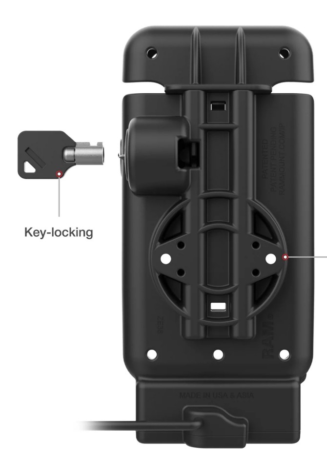 support chargeur actif véhicule portable Honeywell CT37