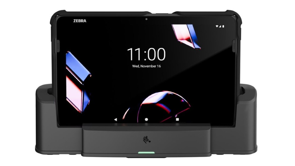 Tablette Zebra ET401 10 pouces avec lecteur codes-barres.