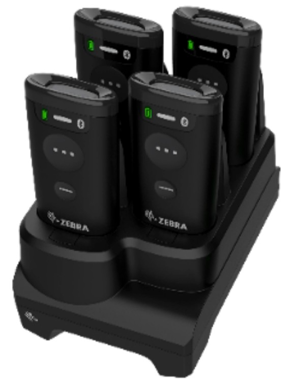 support charge 4 emplacements scanner et batterie zebra cs60 cs6080