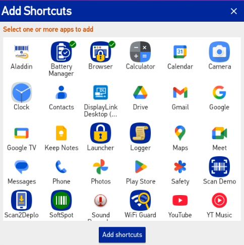 Configuration WorkDesk Desktop Mode
