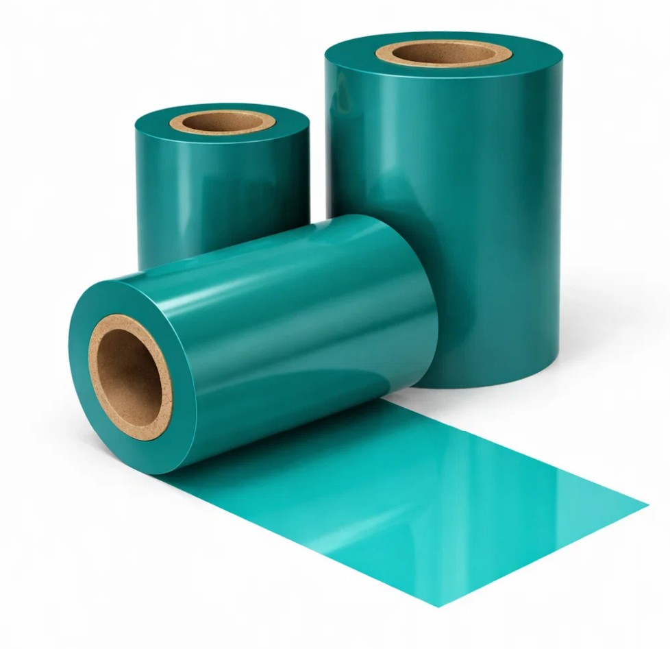 ruban film étiquetage transfert thermique bleu vert zebra toshiba cab honeywell sato