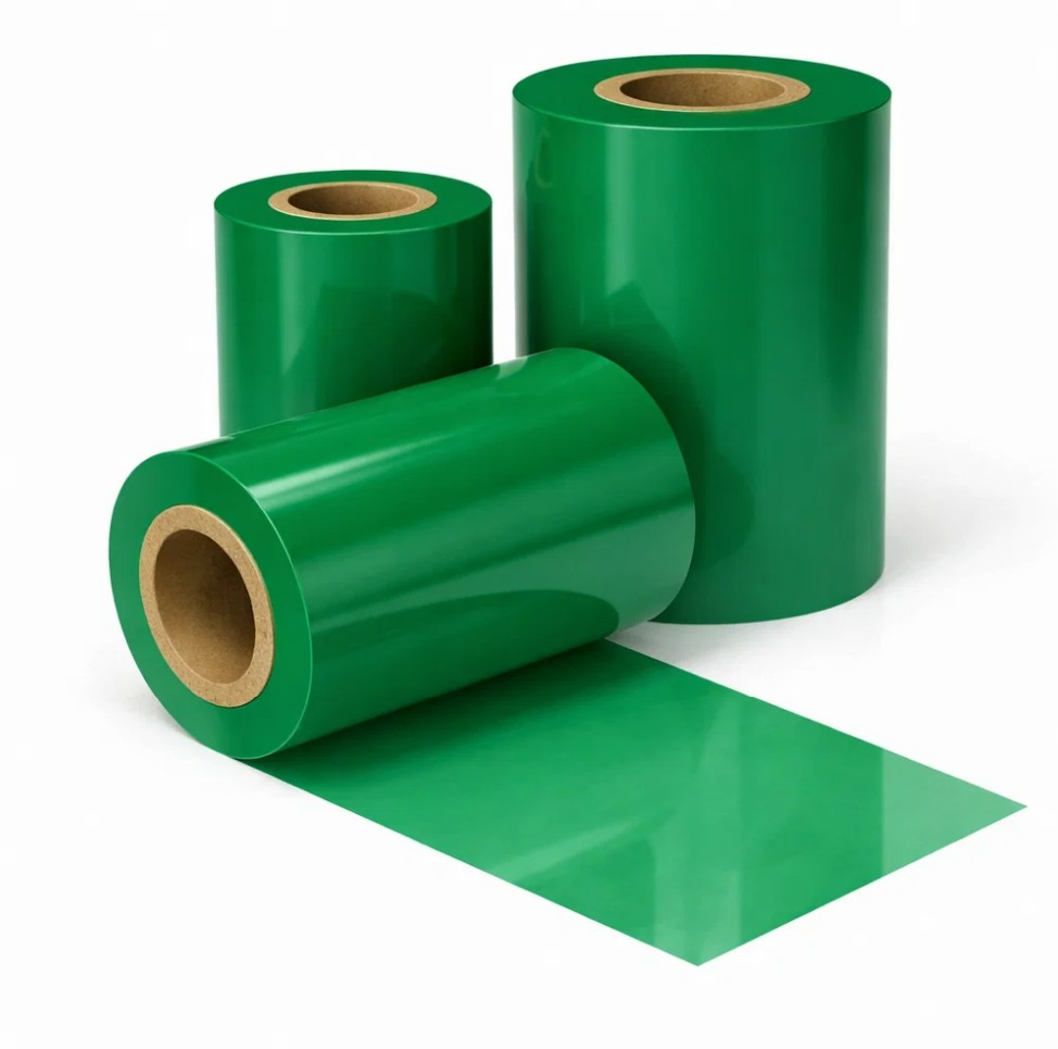 ruban impression film thermique vert pré