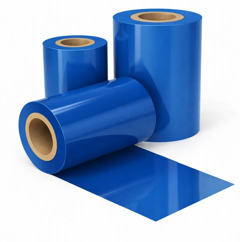 ruban transfert signalétique bleu signal