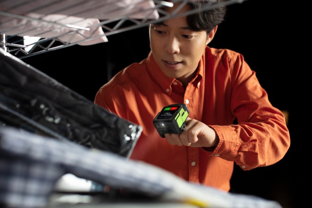 Scanner imageur intégré du Zebra WS501 lisant instantanément un code-barres 2D.