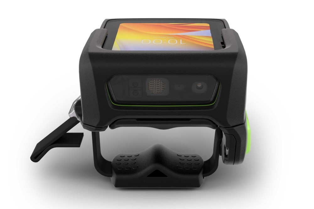 Terminal industriel robuste Zebra WS501 certifié étanche IP65 contre la poussière.