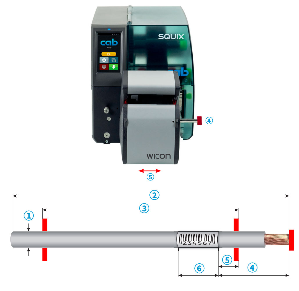 WICON CAB tiquette auto protge tubes cbles tuyaux torons fils tiges 