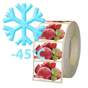 etiquettes cong&eacute;lation froid