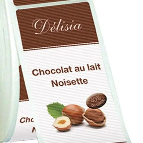 etiquette papier rainur&eacute;