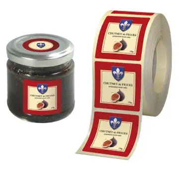 etiquette papier verg&eacute; cr&egrave;me
