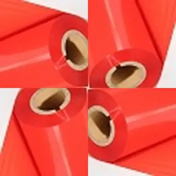 ruban rouge etiquetage code barres