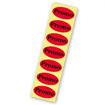 Etiquette papier Fluo rouge vert orange