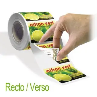 Aperçu ETIQUETTES COUCHES QUADRI RECTO VERSO