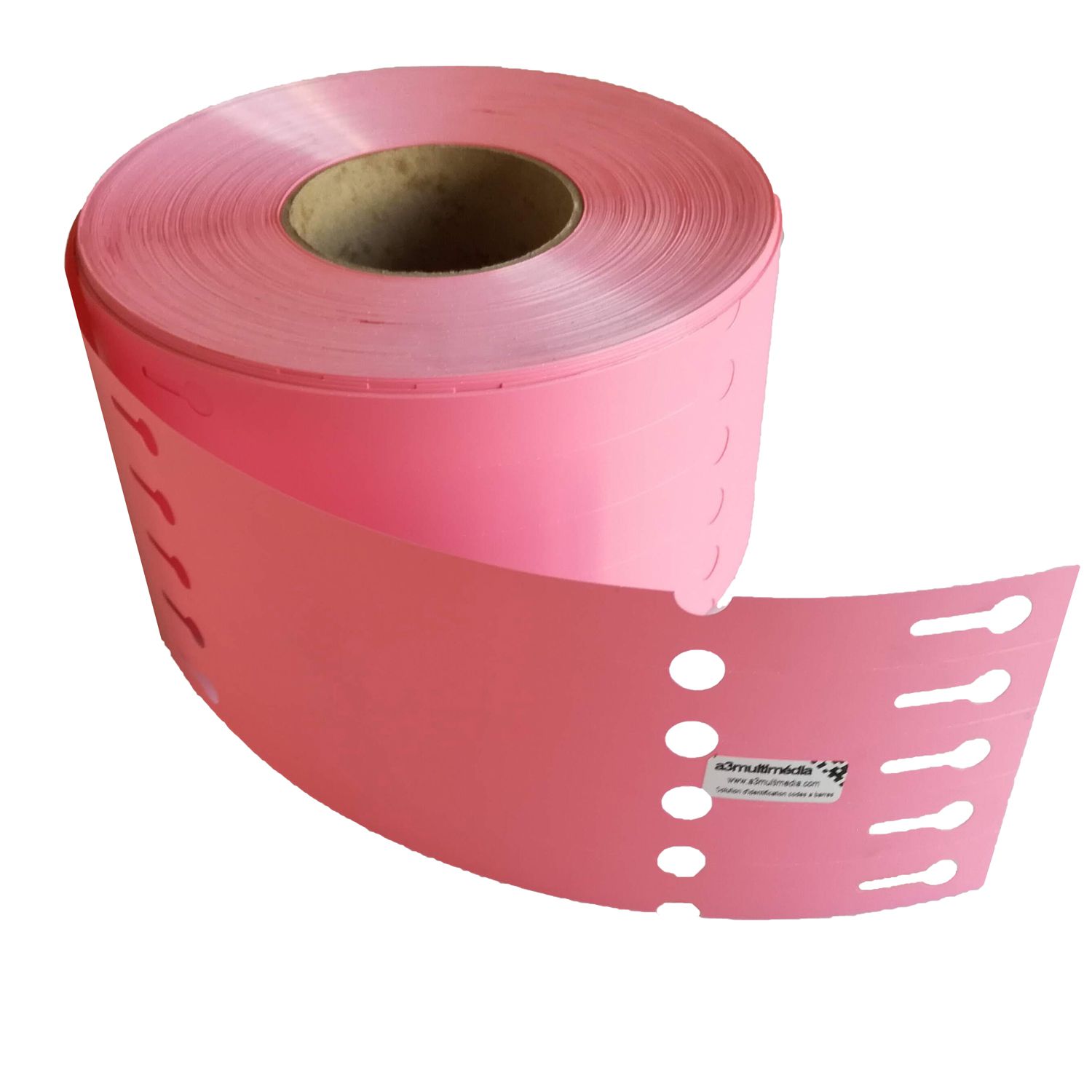 etiquette plastique boucle horticole rose