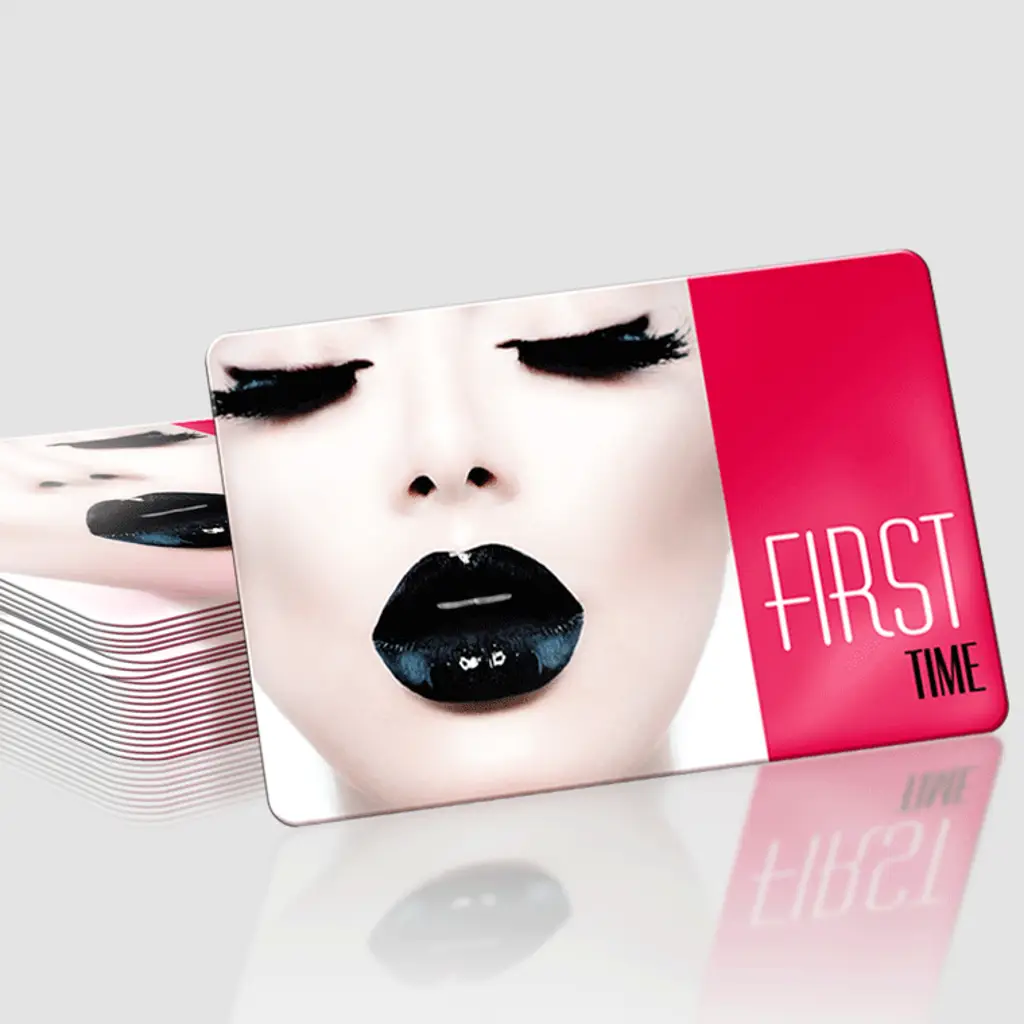 cartes publicitaire brillante