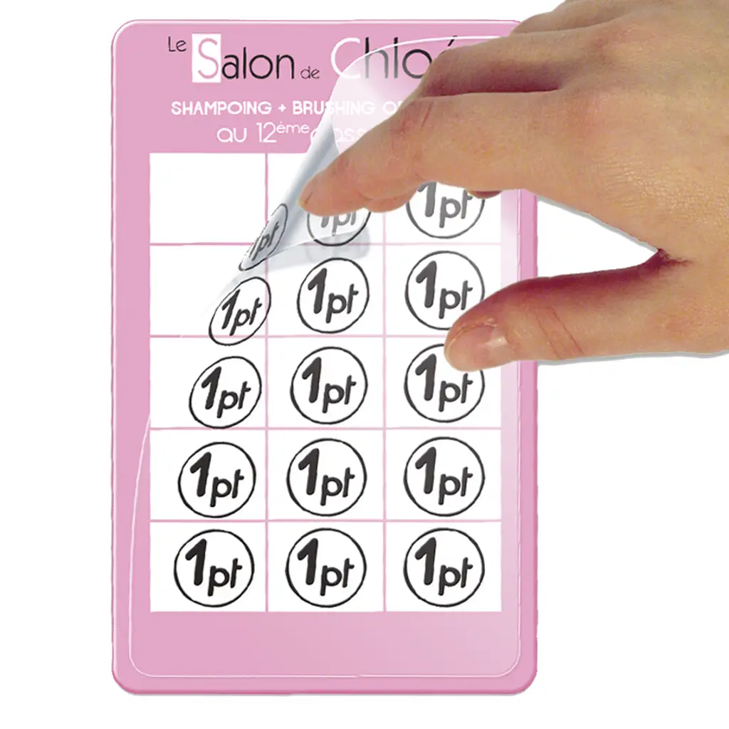 cartes adherents fidelite tampon