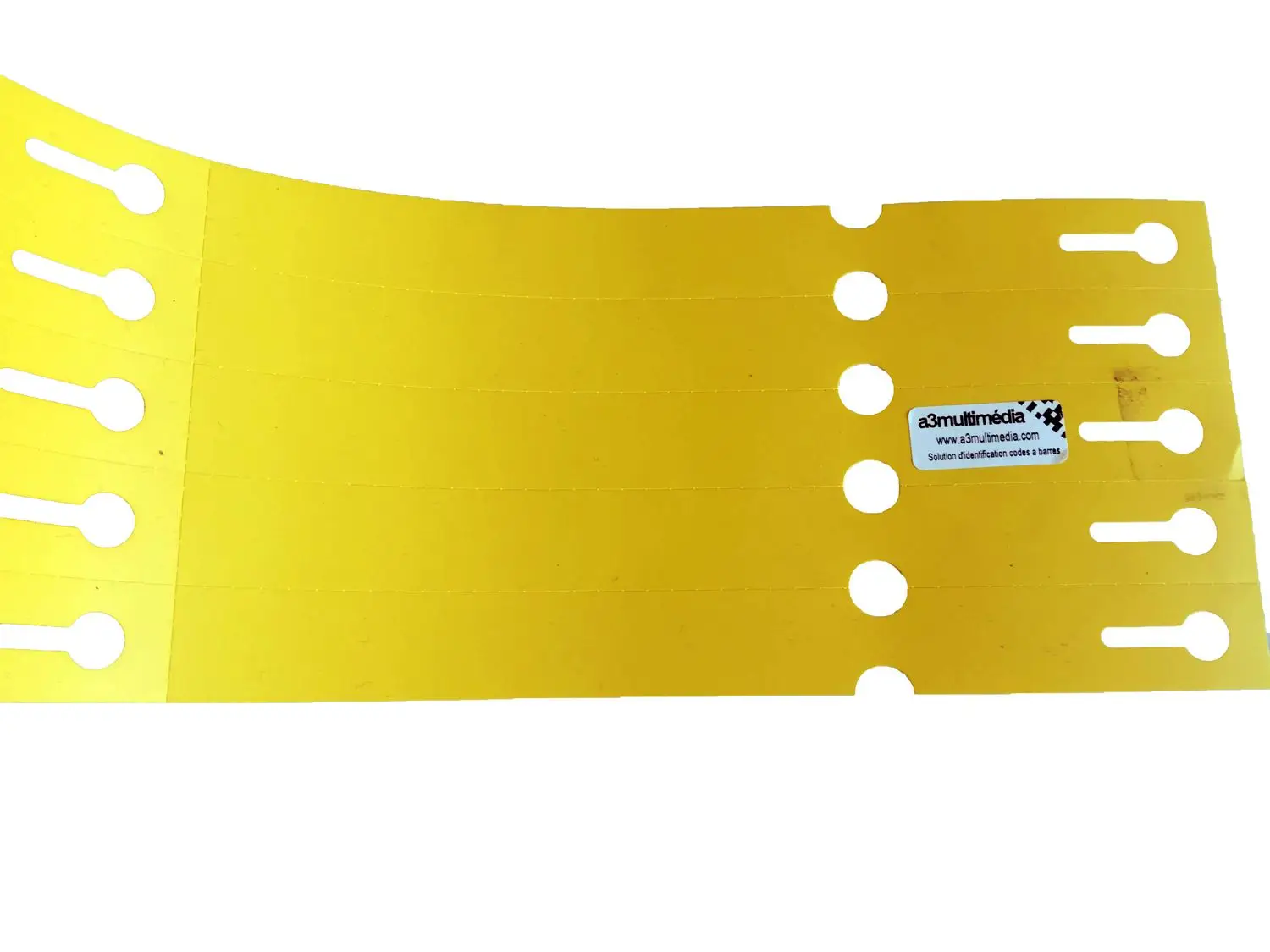 etiquette boucles horticulture jaune