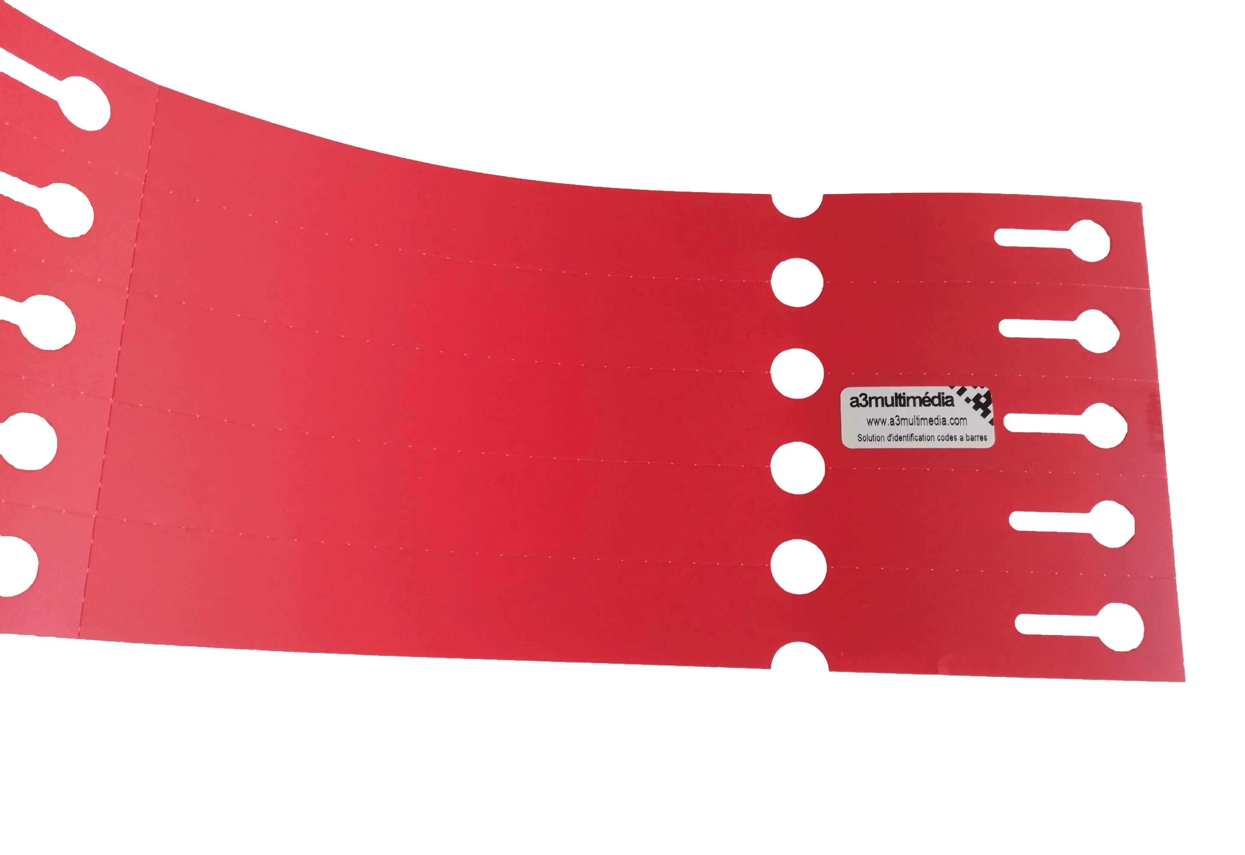etiquette boucles horticulture rouge
