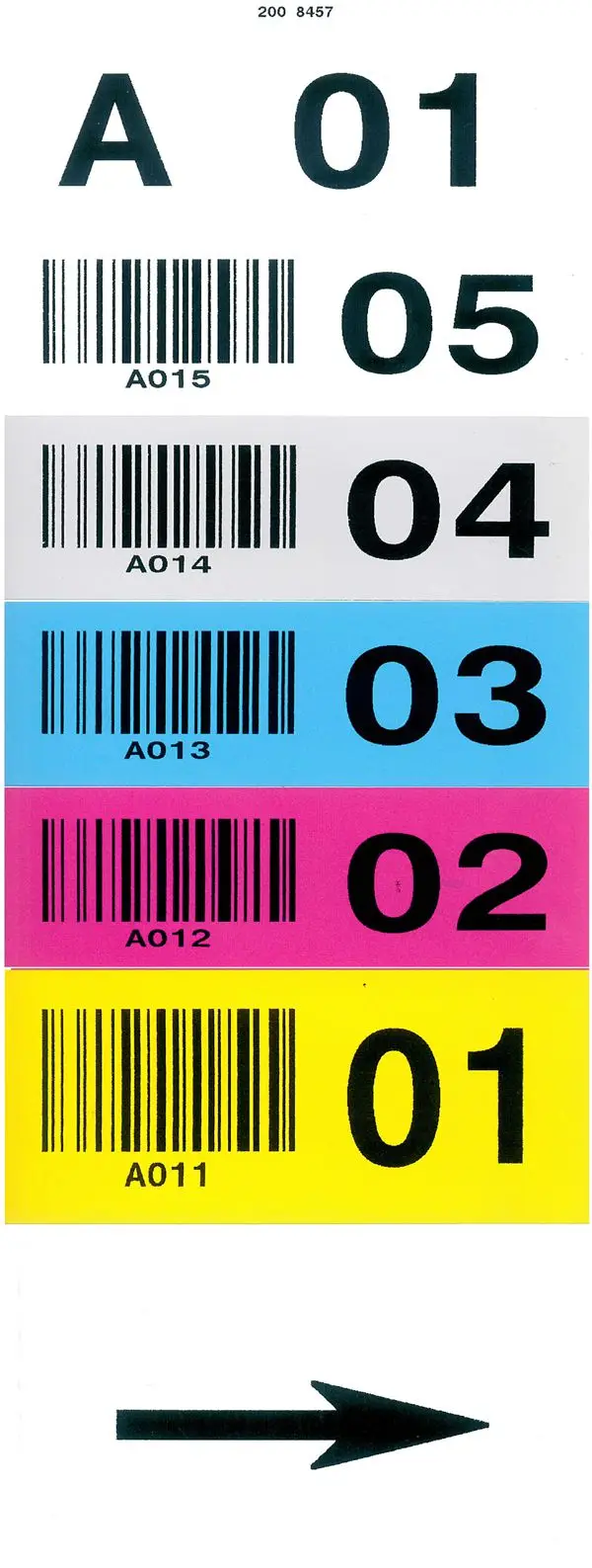 etiquette emplacement rack stockage