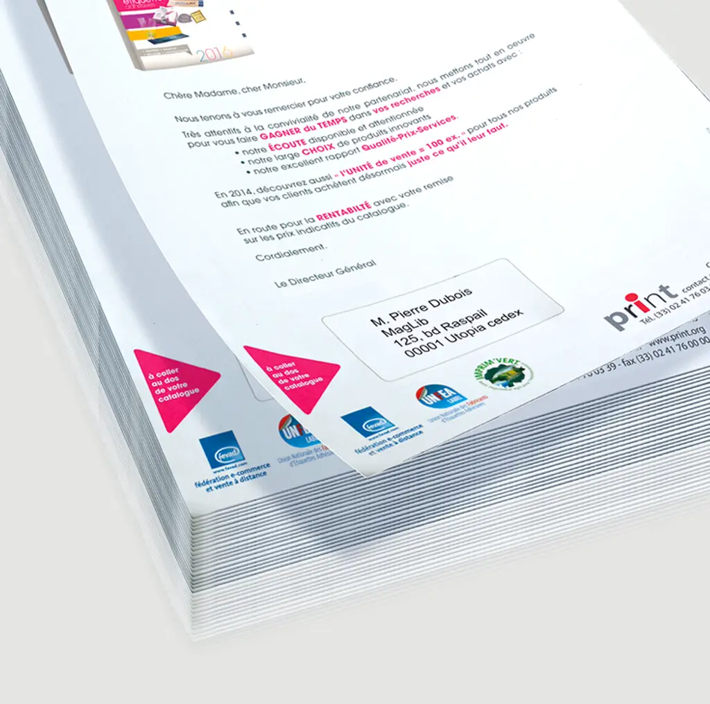 etiquettes lettre A4