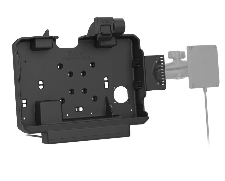 socle alimenté voiture camion bateau  tablette industrielle getac zx10