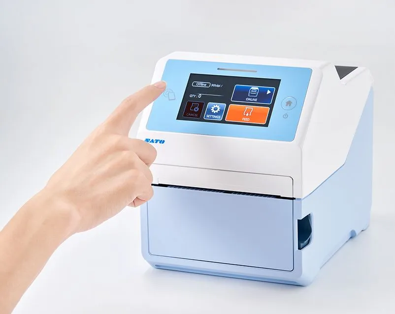 imprimante étiquette sato CT4-LX-HC santé hopitaux autonome