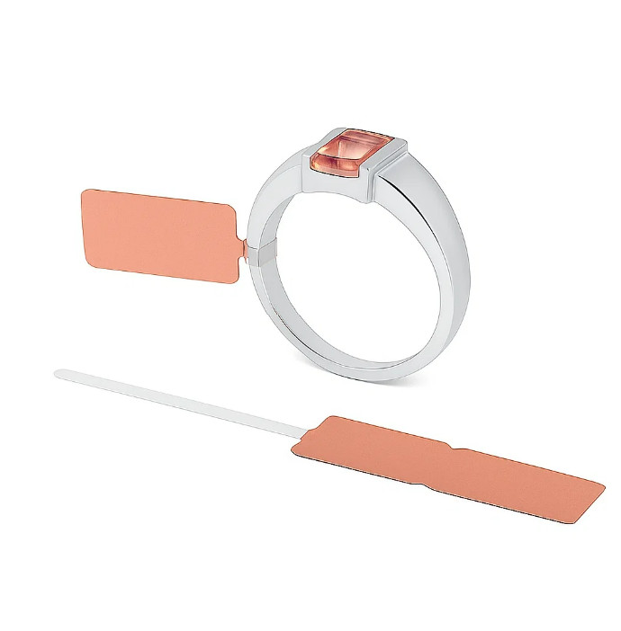 etiquette rose gold brillant  bijoux bijouterie  boucle transparente