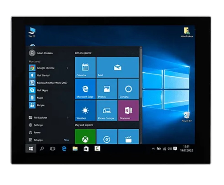 Terminal IHM grand format Winmate 15 pouces design slim fanless XGA