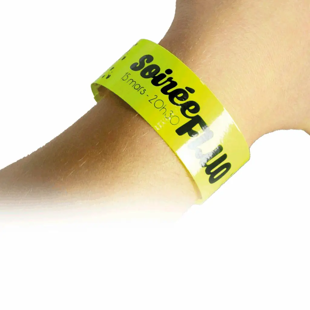bracelet acces jaune vert orange rouge fluo