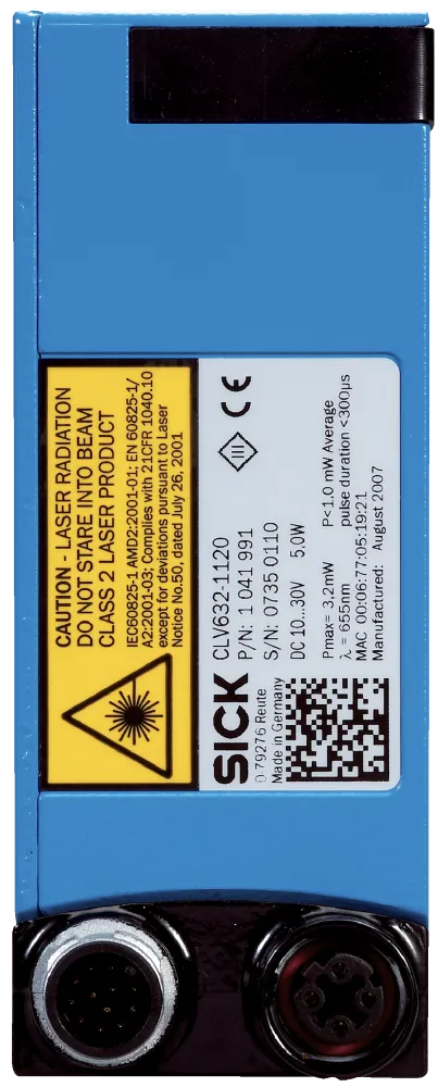 SICK CLV64x SOPAS ET microSD diagnostics