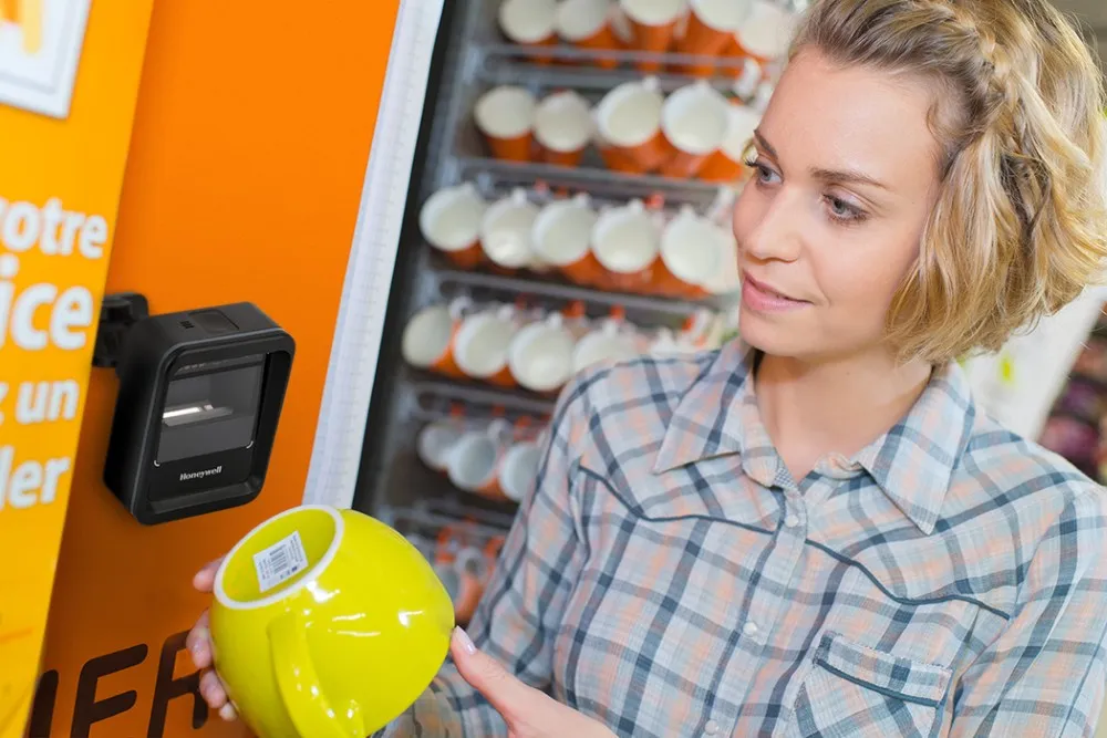 honeywell 7680g scanner présentation mains libres plateforme xp haute vitesse caisse commerce